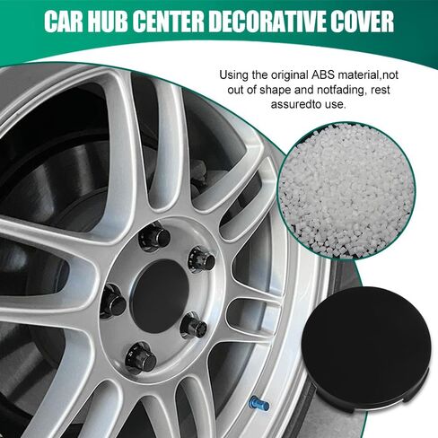 4pcs Center Center Caps ، أغطية مركزية للحافات ، OD 2.36 "ID 2.2" Snap-on Wheel Center Center Caps ، Car Hub Center Center Center Center Center Protectors تناسب معظم السيارات (الطلاء الكهربائي) in Saudi Arabia