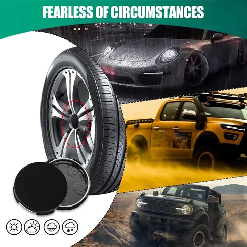 4pcs Center Center Caps ، أغطية مركزية للحافات ، OD 2.36 "ID 2.2" Snap-on Wheel Center Center Caps ، Car Hub Center Center Center Center Center Protectors تناسب معظم السيارات (الطلاء الكهربائي) in Saudi Arabia