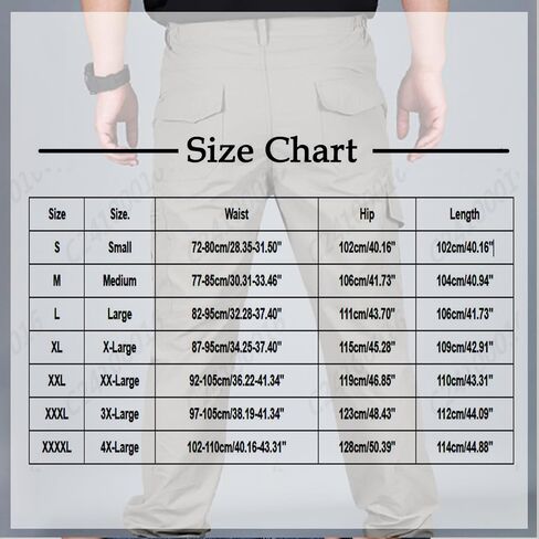 Cargo Pants for Men Slim Fit Water Resistant Breathable Stretchy Lightweight Quick Dry Work Hiking Tactical Pants in Saudi Arabia