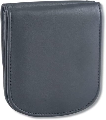 Taxi Wallet® Tw14 -Saddle Black - جلد ناعم ، مضغوط ، محفظة قابلة للطي الجيب الأمامي - للبطاقات ، العملات المعدنية ، الفواتير ، المعرف (الرجال والنساء) in Saudi Arabia