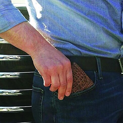 Taxi Wallet® Tw14 -Saddle Black - جلد ناعم ، مضغوط ، محفظة قابلة للطي الجيب الأمامي - للبطاقات ، العملات المعدنية ، الفواتير ، المعرف (الرجال والنساء) in Saudi Arabia