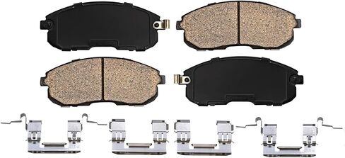 Detroit Axle - Front Brake Kit for 2007-2012 Nissan Sentra Versa 2009-2014 Cube 2010 2011 2012 Drilled & Slotted Disc Brakes Rotors Ceramic Brake Pads Replacement in Saudi Arabia