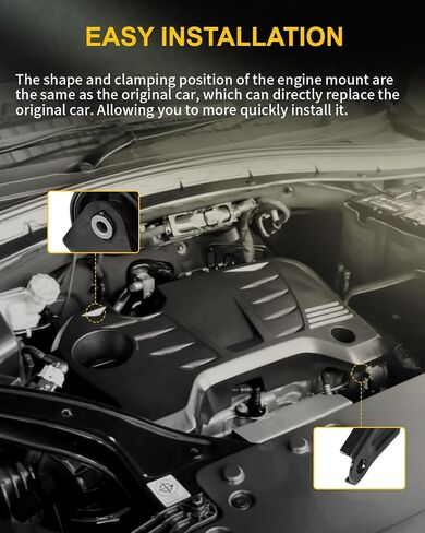 OCPTY Engine Motor and Transmission Mount Kit Compatible for Hyundai Sonata 2006 2007 2008 2009 2010 2.4L, Automatic Transmission, 3-PC Set, Replace # 218303K000, 218303K100 in Saudi Arabia