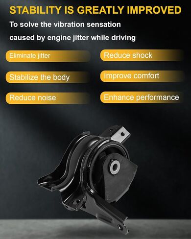 OCPTY Engine Motor and Transmission Mount Kit Compatible for Hyundai Sonata 2006 2007 2008 2009 2010 2.4L, Automatic Transmission, 3-PC Set, Replace # 218303K000, 218303K100 in Saudi Arabia