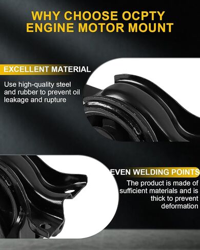 OCPTY Engine Motor and Transmission Mount Kit Compatible for Hyundai Sonata 2006 2007 2008 2009 2010 2.4L, Automatic Transmission, 3-PC Set, Replace # 218303K000, 218303K100 in Saudi Arabia