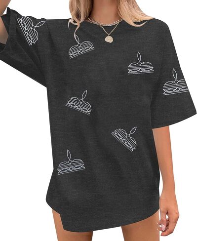Western Shirts for Women Boot Stitch Embroidery Shirt Rodeo Vintage Tshirt Oversized Boho Country Music Short Sleeve Top in Saudi Arabia