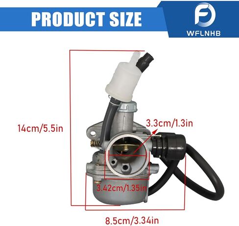 PZ19 Carburetor with 35mm Air Filter Replacemenet for 50cc 70cc 90cc 110cc 125cc ATV Dirt Bike and Go Kart Horizontal Engine in Saudi Arabia