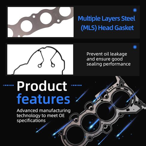 Cylinder Engine Head Gasket Set CPW13795 Fit for Hyundai Elantra Coupe GT 2011-2020, for Tucson 14-15, Fit for Kia Forte Forte5 2014-2018, Fit for Kia Soul 12-16, 1.8L/2.0L L4, OE HGS193 HS26561PT in Saudi Arabia