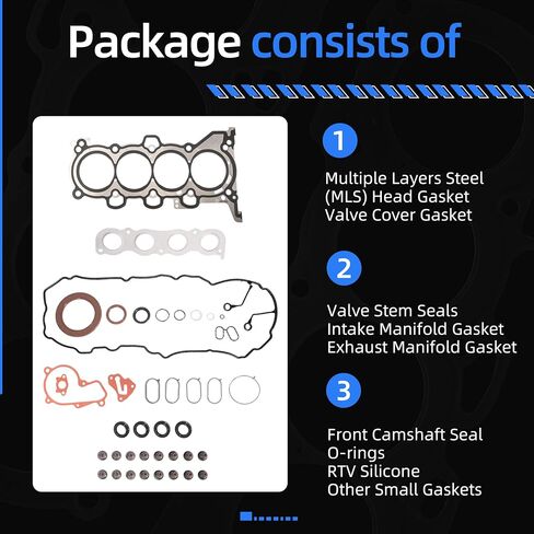 Cylinder Engine Head Gasket Set CPW13795 Fit for Hyundai Elantra Coupe GT 2011-2020, for Tucson 14-15, Fit for Kia Forte Forte5 2014-2018, Fit for Kia Soul 12-16, 1.8L/2.0L L4, OE HGS193 HS26561PT in Saudi Arabia