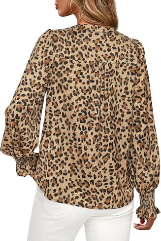 Mascomoda Womens Boho Floral Long Sleeve Tops Fall Flash in Kuwait