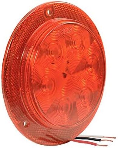 Optronics 4" Round LED Sealed Stop/Turn/Tail Light with Reflex Flange (STL13RFHXB) - Single in Saudi Arabia