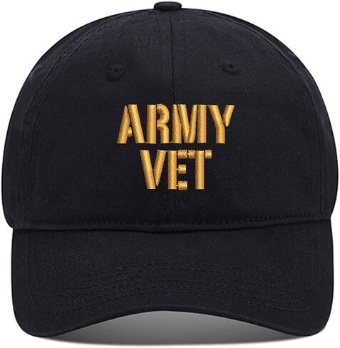 Baseball Caps for Men & Women US Army Veteran Military Embroidered Adjustable Washed Cotton Strapback Hats in Saudi Arabia