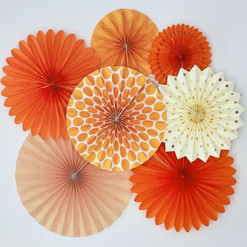 SUNBEAUTY Daisy Paper Flowers Party Decorations, Party Flower Decorations, Orange Yellow Flowers Wall Hanging, 1st Birthday Bridal Baby Shower Wedding Classroom Tea Party Daisy Décor in Saudi Arabia