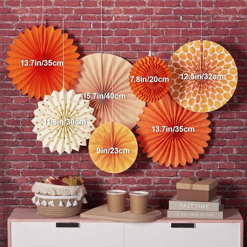 SUNBEAUTY Daisy Paper Flowers Party Decorations, Party Flower Decorations, Orange Yellow Flowers Wall Hanging, 1st Birthday Bridal Baby Shower Wedding Classroom Tea Party Daisy Décor in Saudi Arabia