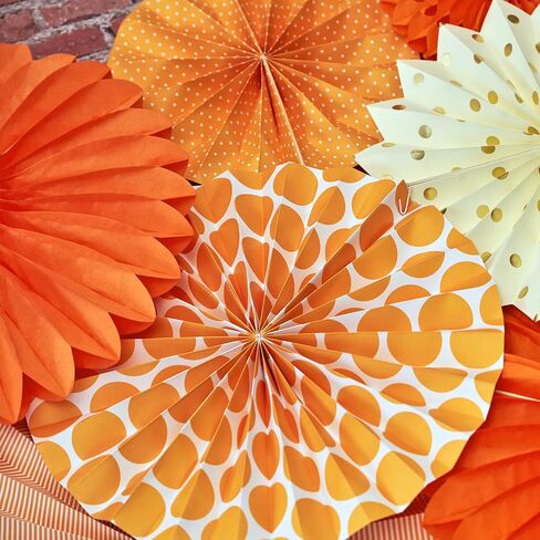 SUNBEAUTY Daisy Paper Flowers Party Decorations, Party Flower Decorations, Orange Yellow Flowers Wall Hanging, 1st Birthday Bridal Baby Shower Wedding Classroom Tea Party Daisy Décor in Saudi Arabia