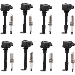 JDMON 8PCS IGNITION COILS Pack و Spark Clop متوافقة مع Ford F150 2018-2021 ، Mustang 2018-2020 5.0L V8 استبدال UF835 DG566 JR3E12029AA 2117712 94862 in Kuwait