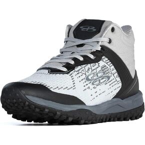 Boombah Viper Pureknit Women's Turf Mid Shoes - Smoke - Multiple Color Options - Multiple Sizes in Saudi Arabia