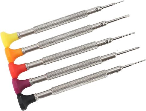 Accuracy Screwdriver Set, 5 Extra Replace Blades Miniature Screwdriver Set for Watch Repair Eyeglasses Repair Jewelry Work in Saudi Arabia