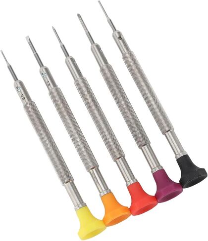 Accuracy Screwdriver Set, 5 Extra Replace Blades Miniature Screwdriver Set for Watch Repair Eyeglasses Repair Jewelry Work in Saudi Arabia