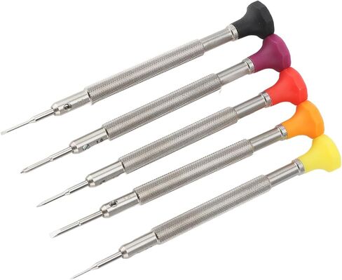Accuracy Screwdriver Set, 5 Extra Replace Blades Miniature Screwdriver Set for Watch Repair Eyeglasses Repair Jewelry Work in Saudi Arabia