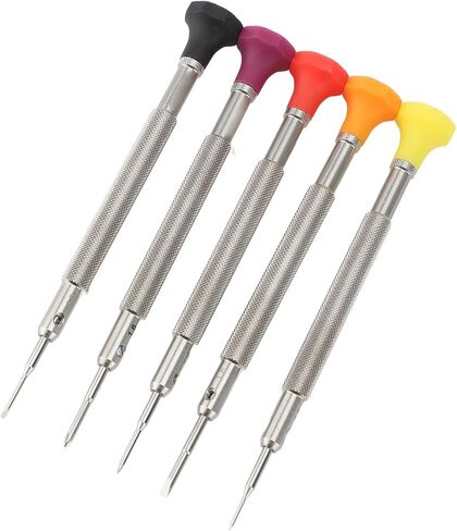 Accuracy Screwdriver Set, 5 Extra Replace Blades Miniature Screwdriver Set for Watch Repair Eyeglasses Repair Jewelry Work in Saudi Arabia