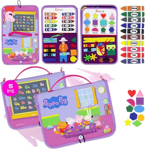 LUPPA My First Peppa Pig Sewing Kit – Beginner Kids Easy DIY Projects Peppa Pig & Peppa's Bear, Complete Arts & Crafts Set with Instructions & Felt – Girls, Boys Learning to Sew & Embroider in Saudi Arabia