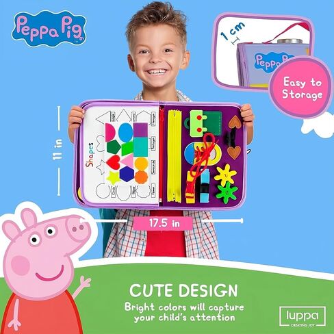 LUPPA My First Peppa Pig Sewing Kit – Beginner Kids Easy DIY Projects Peppa Pig & Peppa's Bear, Complete Arts & Crafts Set with Instructions & Felt – Girls, Boys Learning to Sew & Embroider in Saudi Arabia