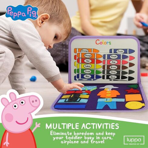 LUPPA My First Peppa Pig Sewing Kit – Beginner Kids Easy DIY Projects Peppa Pig & Peppa's Bear, Complete Arts & Crafts Set with Instructions & Felt – Girls, Boys Learning to Sew & Embroider in Saudi Arabia