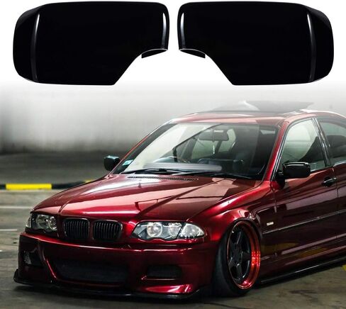 Left&Right Side Door Rearview Mirror Cover Cap For E46 323i 325i 328i 330i 525i 528i 530i 540i 1998-2005 in Saudi Arabia