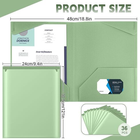 Henoyso 36 Pcs Plastic Folders with Clear Front Pockets Heavy Duty File Folders with 2 Pockets and Card Slot for Student Communication School Office Presentation Report (Orange) in Saudi Arabia