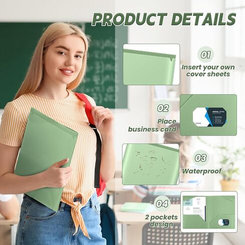 Henoyso 36 Pcs Plastic Folders with Clear Front Pockets Heavy Duty File Folders with 2 Pockets and Card Slot for Student Communication School Office Presentation Report (Orange) in Saudi Arabia