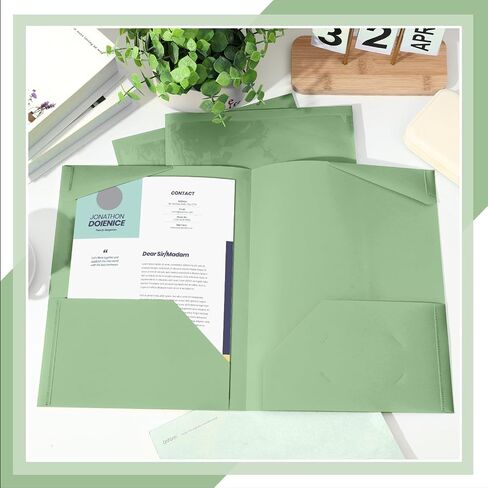 Henoyso 36 Pcs Plastic Folders with Clear Front Pockets Heavy Duty File Folders with 2 Pockets and Card Slot for Student Communication School Office Presentation Report (Orange) in Saudi Arabia