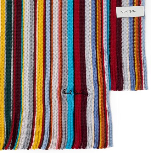 PS Paul Smith Men's Classic Beanie, Gloves and 'Signature Stripe' Scarf Gift Set, Black in Saudi Arabia
