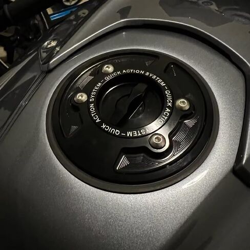 غطاء الغاز السريع خزان الوقود غطاء الصواعق مفتاح الغاز تغطية ملائمة لـ BMW S1000RR M1000RR 2009-2024 (أسود) in Kuwait