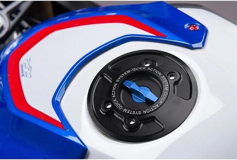 غطاء الغاز السريع خزان الوقود غطاء الصواعق مفتاح الغاز تغطية ملائمة لـ BMW S1000RR M1000RR 2009-2024 (أسود) in Saudi Arabia