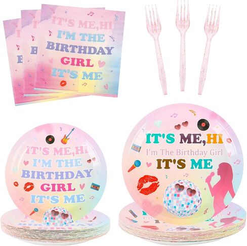 200pcs Pink Bow Party Plates Kit ، تقدم 50 - تشمل الألواح والمناديل والشوكات لفتاة وبكالوريوس والعرائس والمشاركة وتزيين عيد الميلاد in Kuwait
