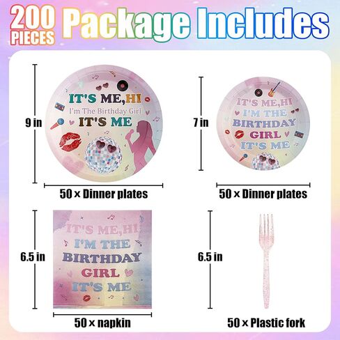 200pcs Pink Bow Party Plates Kit ، تقدم 50 - تشمل الألواح والمناديل والشوكات لفتاة وبكالوريوس والعرائس والمشاركة وتزيين عيد الميلاد in Kuwait