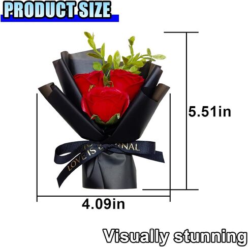 Mini Bouquet Car Air Vent Clip, Cute Rose Air Conditioner Decoration Clip, Car Air Freshener, Dried Flower Fragrance Diffuser Air Outlet Clip, Car Interior Aesthetic Accessories (Red) in Saudi Arabia