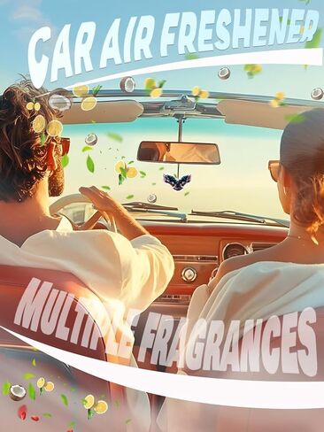 Wococn لطيف السيارة معطر هواء ، معطرات الهواء المعلقة ، حجم 3.15 × 2.2 بوصة ، إكسسوارات السيارات الفريدة ، رائحة للسيارات أو المنزل (عباد الشمس البقر C1) in Kuwait