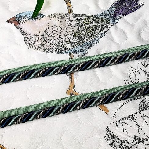Trims by the Yard Nicholas 3/8" Twisted Lip Cord Trim, Metallic Silver (5 Yard Cut) in Kuwait