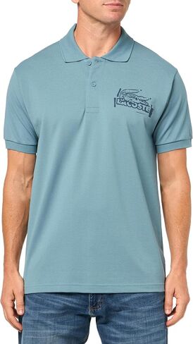 Lacoste Men's Classic Fit Stamp Graphic Polo in Saudi Arabia