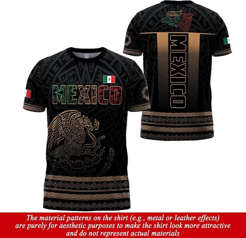 Aztec Shirt for Men, Mexican Flag Shirt, Vintage Mexican Tshirt, Mexico Shirts Men in Saudi Arabia