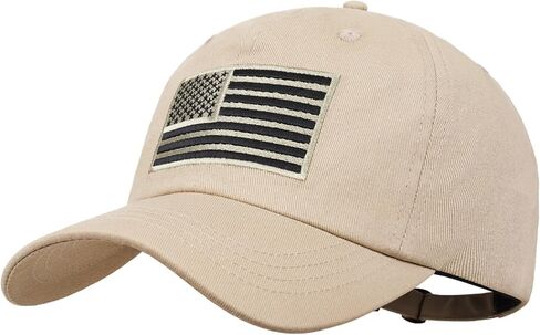 American Flag Baseball Cap - Cotton Unstructured Patriotic Hats for Men Women - Low Profile & Adjustable Fit for Daily Wear in Kuwait