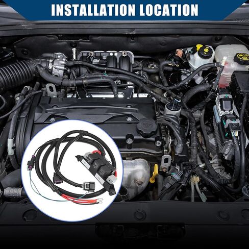 Dual Electric Fan Wiring Harness for Silverado 1500 2500 3500 for Sierra 1500 2500 3500 Pickup/Double Cooling Fan Harness/Durable / 1 Pcs Black in Saudi Arabia