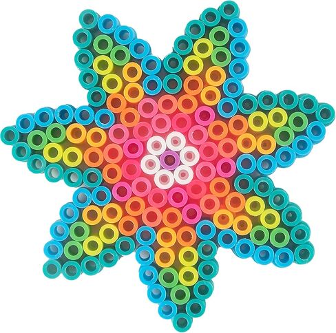 Perler 22645 Fuse Bead Pegboards 7-Pack-Boy/Girl/Bear/Monkey/Butterfly/2 Flowers in Kuwait