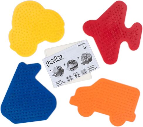 Perler 22645 Fuse Bead Pegboards 7-Pack-Boy/Girl/Bear/Monkey/Butterfly/2 Flowers in Kuwait