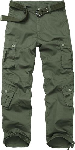 Men's Tactical Cargo Pants for Outdoor Hiking Work Lightweight Military BDU Pants with 8 Pockets (No Belt) in Saudi Arabia