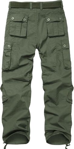 Men's Tactical Cargo Pants for Outdoor Hiking Work Lightweight Military BDU Pants with 8 Pockets (No Belt) in Saudi Arabia