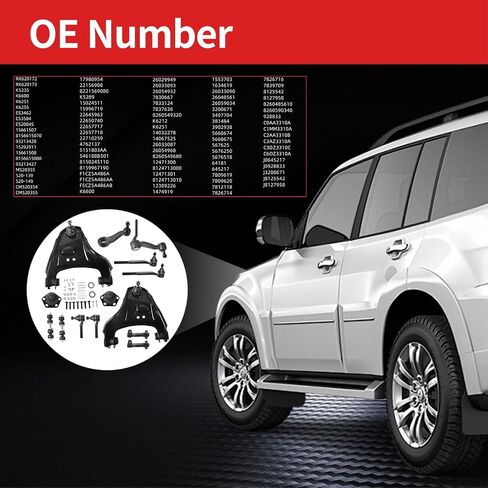 قطعتان من ذراع التحكم العلوي الأمامي ومجموعة وصلات كروية متوافقة مع 1984-2004 CHEVROLET S10 1991-2001 OLDSMOBILE BRAVADA 1998-2005 GMC JIMMY K620172 K620173 in Saudi Arabia