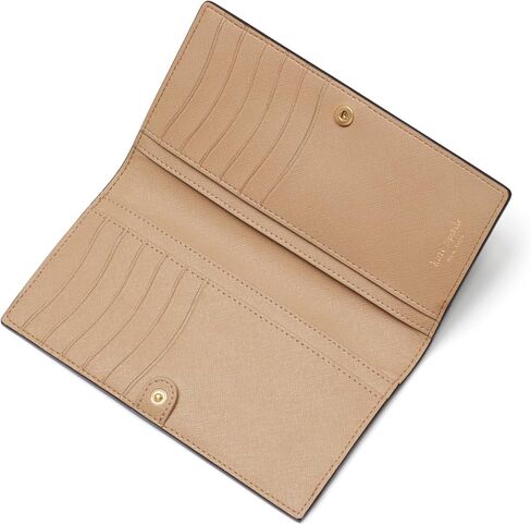 kate spade new york Women's Morgan Colorblocked Saffiano Leather Flap Chain Wallet, Cafe Mocha Multi in Saudi Arabia